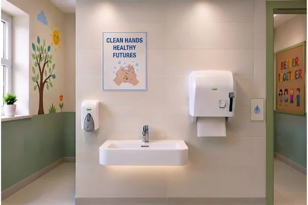 Durable and Practical Hygiene for Schools: K8 Lever-Cut Dispenser