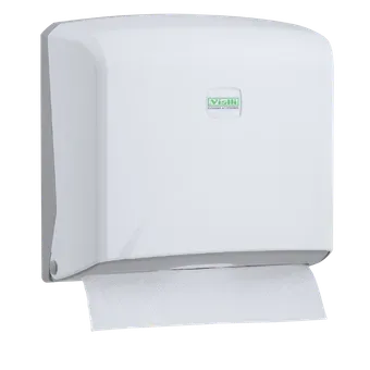 Z Folded Paper Towel Dispenser Capacity 200 for Max Paper Width 22 cm (White)