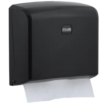 Z Falthandtuchspender Kapazität 200 für max. Papierbreite 22 cm (Schwarz)
