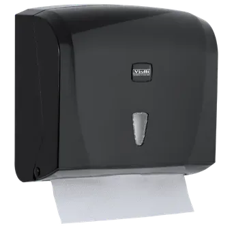 C-V gefalteter Papierhandtuchspender Kapazität 300 (Schwarz)