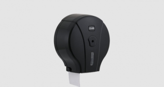 Mini-Jumbo Toilettenpapierspender (Weiß (Schwarz)