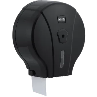 Mini-Jumbo Toilettenpapierspender (Weiß (Schwarz)