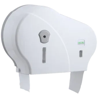 Doppel-Mini-Jumbo Toilettenpapierspender (weiß)