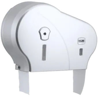 Doppel-Mini-Jumbo Toilettenpapierspender (Metallic)
