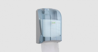 C - Z gefalteter Toilettenpapierspender (transparent)