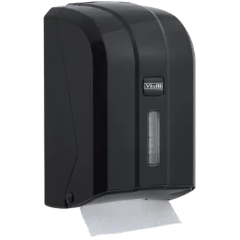 C - Z gefalteter Toilettenpapierspender (schwarz)